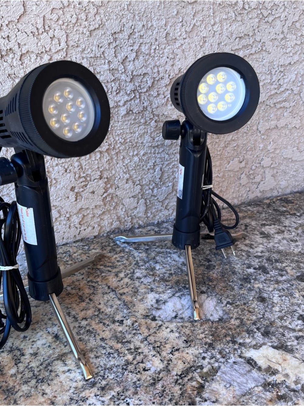 LS Photo Studio LED Tabletop Lights Set of 2+ Backdrops Photography Lighting Kit - Picture 3 of 11